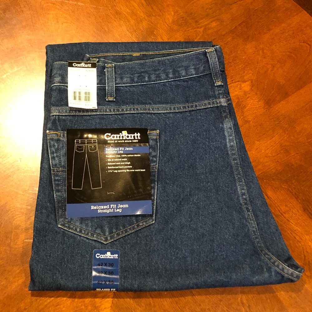 Carhartt Relaxed Fit Straight Leg Jeans 42x30 NWT